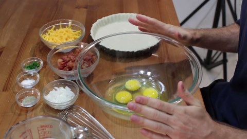 How to make Quiche - Easy Bacon and Cheese Breakfast Quiche Recipe
