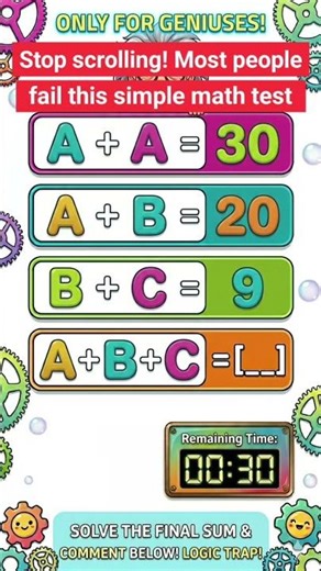 Only for Geniuses! 🧠 Can You Solve This Viral Math Logic Trap?