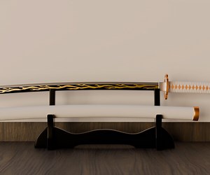 ArtStation - Zenitsu's Katana (Nichirin blade) Game ready 3D Model | Game Assets