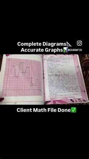 Client work completed 💯#practicalfile #maths #cbse #class12 #affordable #writing #file #diagram #yt