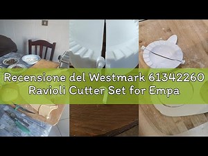 Recensione del Westmark 61342260 Ravioli Cutter Set for Empanada/Pierogi, 3-Piece Pastry Cutter, Dia