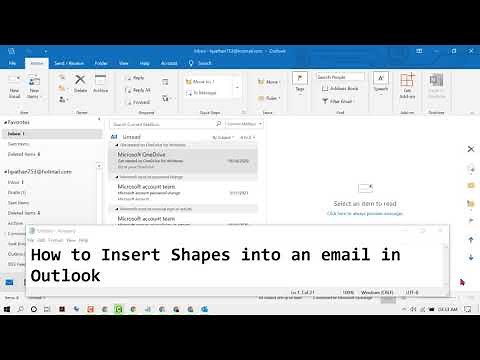 How to Insert Shapes into an email in Outlook