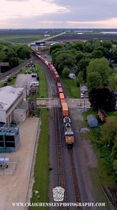 27K views · 1K reactions | The magic of Rochelle, IL #reels #reelsvideo #train #drone #rail #railroad #railway #sunset #video | Craig Hensley Photography | Facebook