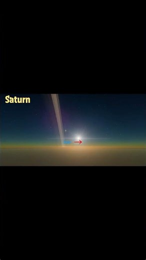 Earthrise seen from Saturn #space #earth #sunrise #spaceexploration #mercury #simulation #saturn