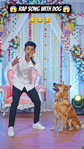 😱 Rap song with dog 😱|| 😂Aayu funny rapper 😂 || #foryou #funny #comedyvideos #viralshorts #rap #dog
