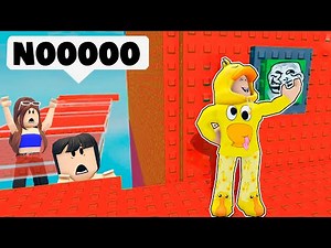 TROLLING MELINA AND MY BABY IN THE TOXIC TOWER ON ROBLOX!