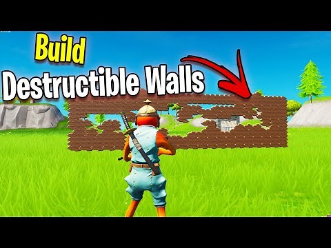 How To Build Destructible Walls in Fortnite! (Fortnite Creative Tutorial)