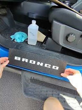 Door Sill Protection Overlays Fits 2021-2026 Ford Bronco - Install Video