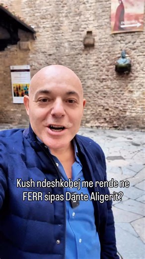Blendi Fevziu on Instagram: "Kush ndeshkohej me rende ne FERR sipas Dante Aligerit? #blendifevziu #florence #italy #dantealighieri #divinacomédia"