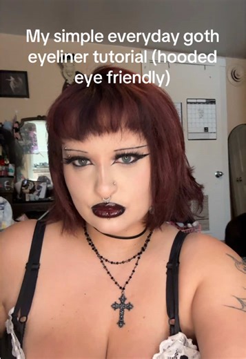 Goth Eyeliner Tutorial for Hooded Eyes