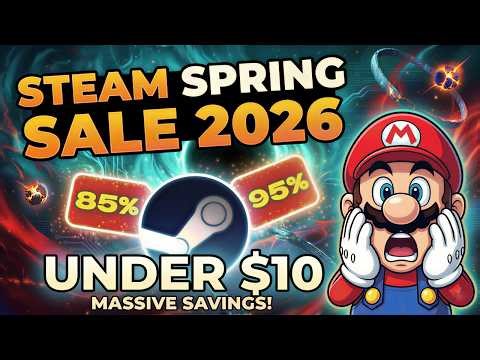 Top 15 INSANE Steam Spring Sale 2026 Deals | Discounts Up to 90% OFF!🔥