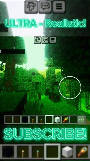 Minecraft With Ultra Realistic Shaders! ツ #minecraftrealistic, #bestminecraftclips, #bestmcpeshaders