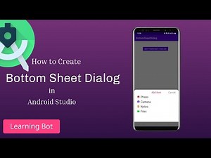 How to create Bottom Sheet dialog in Android Studio