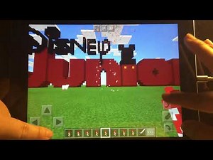 Disney Junior logo in Minecraft! (Neat, fireworks included)