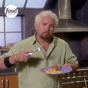 It's #ThrowbackThursday with @GuyFieri as he makes Penne Pasta with Cajun Sausage & Chipotle Shrimp 🍝🍤 #GuysBigBite | Food Network UK