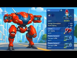 Lancer with Plasma Cannon 2 - Mech Arena