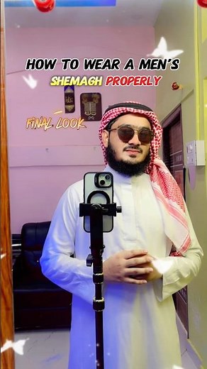 How to wear a men’s shemagh properly 💫