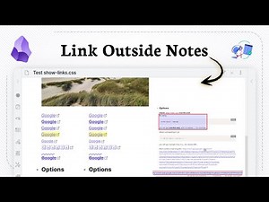 How to add external links in Obsidian