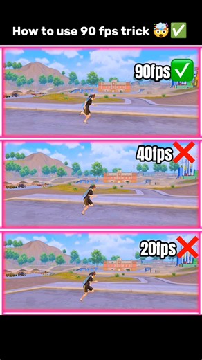 How to use 90 fps trick 🤯✅ #pubgmobile #tipsandtricks #pubgtips #antoniopubg