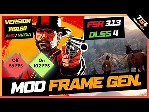 Red Dead Redemption 2 - MOD Frame Generation + FSR 3.1.3 + DLSS 4 Preset K - AMD e NVIDIA