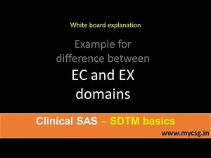 SDTM: EC vs EX - example for difference between EC and EX domains