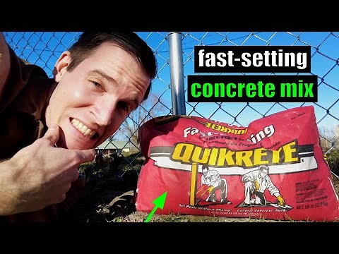 Truth About Fast-Setting Concrete Mix // Setting Fence Posts