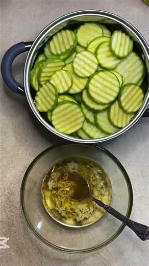 Overnight Marinated Zucchini | Easy Healthy Appetizer Recipe. #food #easyrecipe