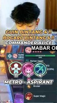 GILA‼️ GUINEVERE & PAQUITO BINTANG 4?! 😱 COMMANDER ALICE OP