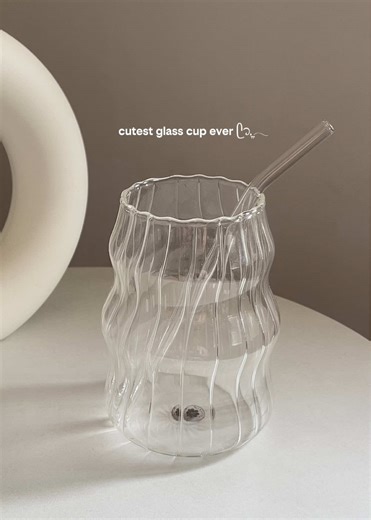 Everything tastes better in a cute glass cup ✨ #aestheticglasscup #aestheticglassware #glasscup #locaupinglass #cuteglassware