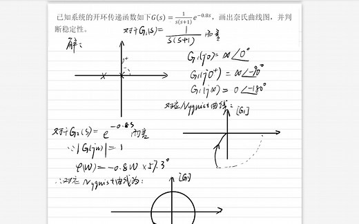 打卡八，带延迟环节的Nyquist曲线