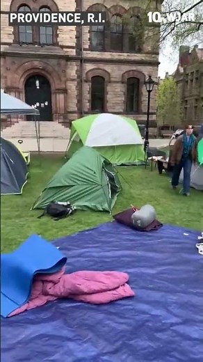 Encampment on Brown University Green cleared