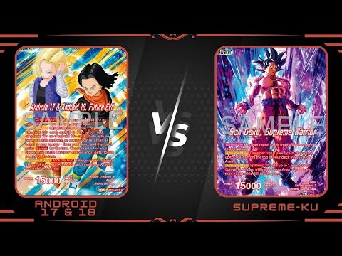 Red Android 17 & 18 vs UI Son Goku : Dragon Ball Super Masters Set 28 Locals