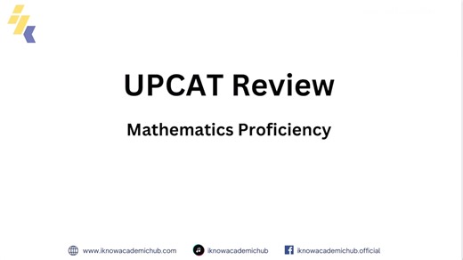 UPCAT Math Proficiency