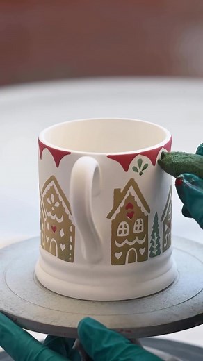 Hand-Decorated Gingerbread Mug by Emma Bridgewater