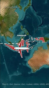 How Far Is Indonesia from Spain? 🇮🇩✈️🇪🇸 #spain