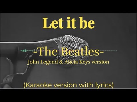 The Beatles - Let it be (karaoke version with lyrics)