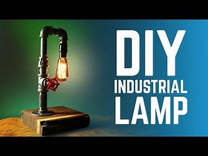 DIY INDUSTRIAL LAMP WITH FAUCET SWITCH - HOW TO 💡