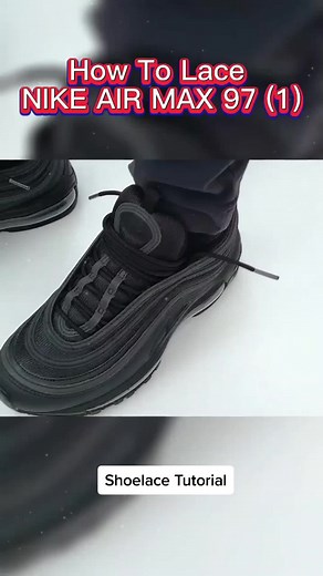 How To Lace NIKE AIR MAX 97 (1) #vrail #shoelacetutorial #lacestutorial #lacingtutorial #shoestyle #nikeairmax97 #airmax97 #fyp #fypシ #foryou #foryoupage