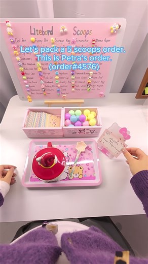 Packing a 5 Scoops Order for Petra