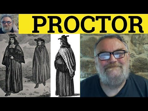 🔵 Proctor Meaning - Proctor Defined - Oxford and Cambridge University Proctors - British Culture