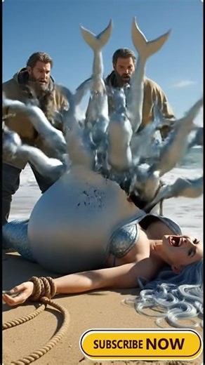 Gorgeous mother Mermaid with adorable baby girls🧜‍♀️ #mermaid #funnyshorts #shorts