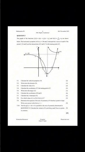 November 2025 Grade 12 Mathematics P1 Exemplar
