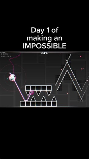 Making an IMPOSSIBLE LEVEL #gd #geometrydash #layout #gameplay