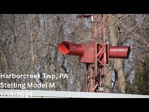 Harborcreek, Pennsylvania - Modified Sterling Model M Siren Test - Full Alert - 1/15/2024