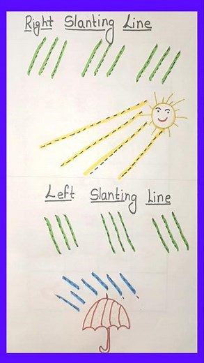 Slanting Line Tracing for Kids | Preschool Writing Practice#phonickidz #abcsong