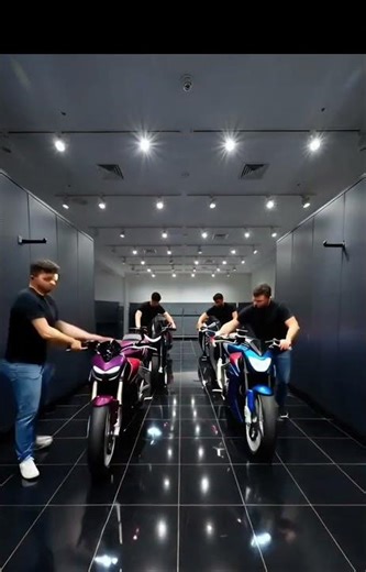 “Building the ultimate bike showroom step by step 🔧✨”