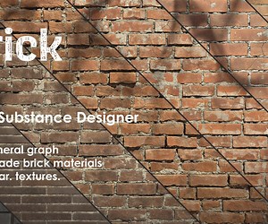 ArtStation - Customizable Bricks - 100% Substance Designer - 9 pre-made materials | Resources