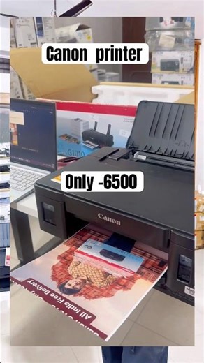 Canon G1010 Only ₹6500 | 7000 Black + 6000 Color Free Prints | Full Review & Test Print