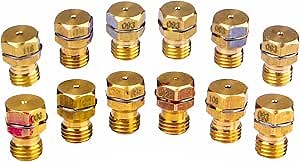 GRLP4 LP Gas Conversion Kit Replacement for Frigidaire Kenmore Electrolux Range/Cooktop/Stove AP5608114 318565427, 2319698 PS3633782 Brass Range LP Gas Conversion Kit (12 PCS)