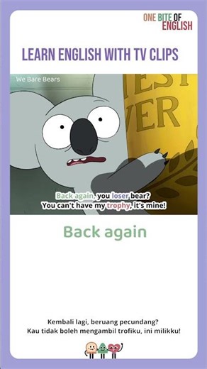Belajar bahasa inggris dengan klip TV animasi || We Bare Bears || Bagian 76